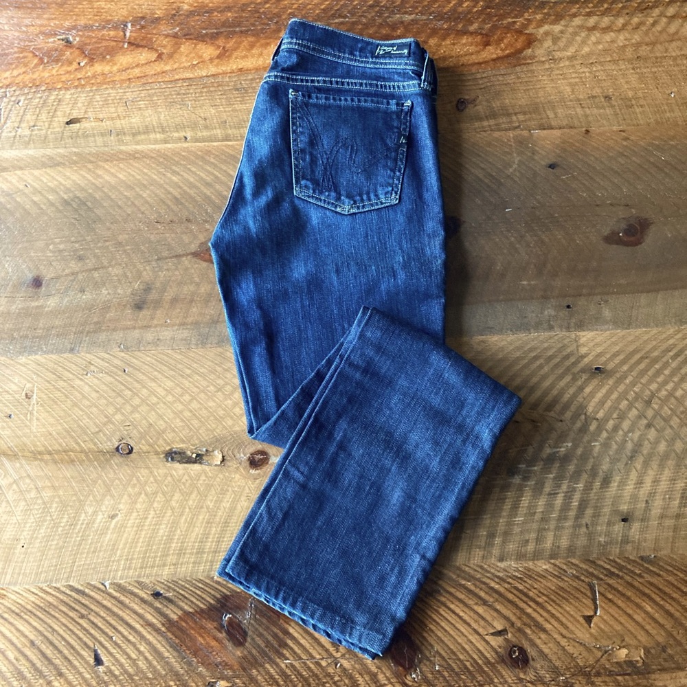 CITIZENS OF HUMANITY Ava Low Waist Stretch Straight Leg Jeans, size 28